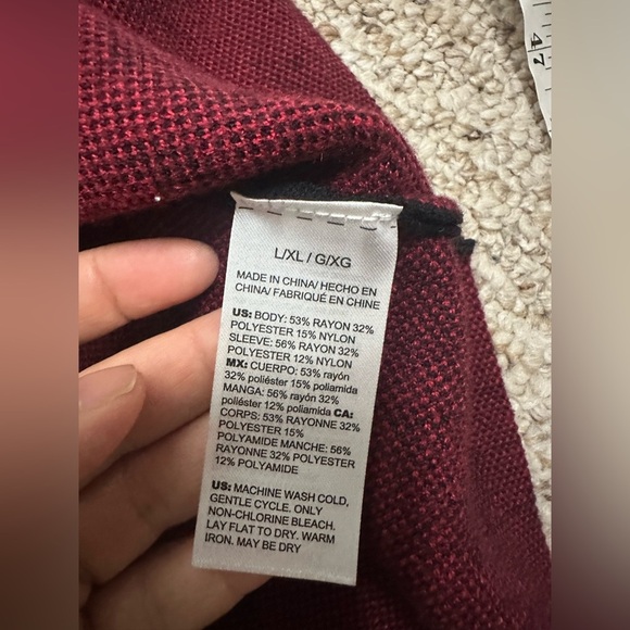 Chico's Roses Jacquard Pullover Sweater L/XL - Picture 9 of 9